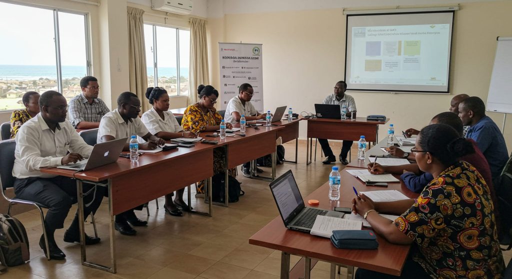 Facilitated team trust activity in Kenya