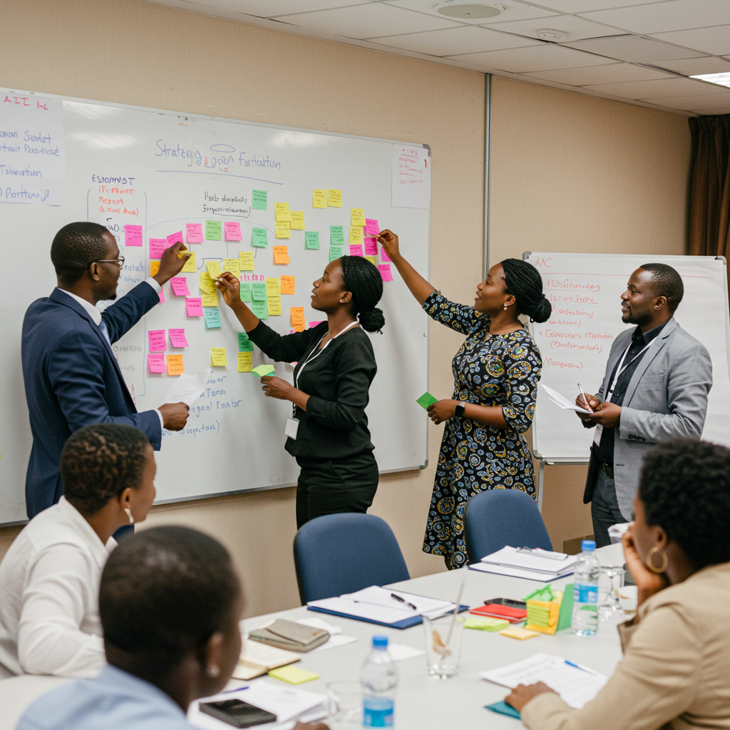Teams mapping their strategic priorities in Kenya